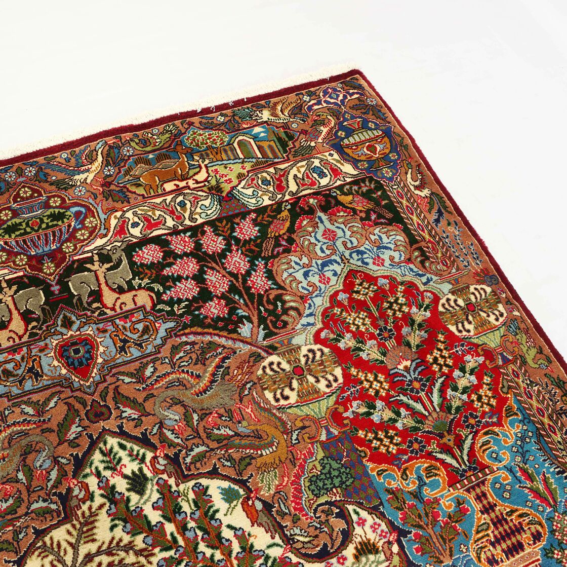 3x2M Pictorial Garden Of Eden Kashmar Rug - Image 5