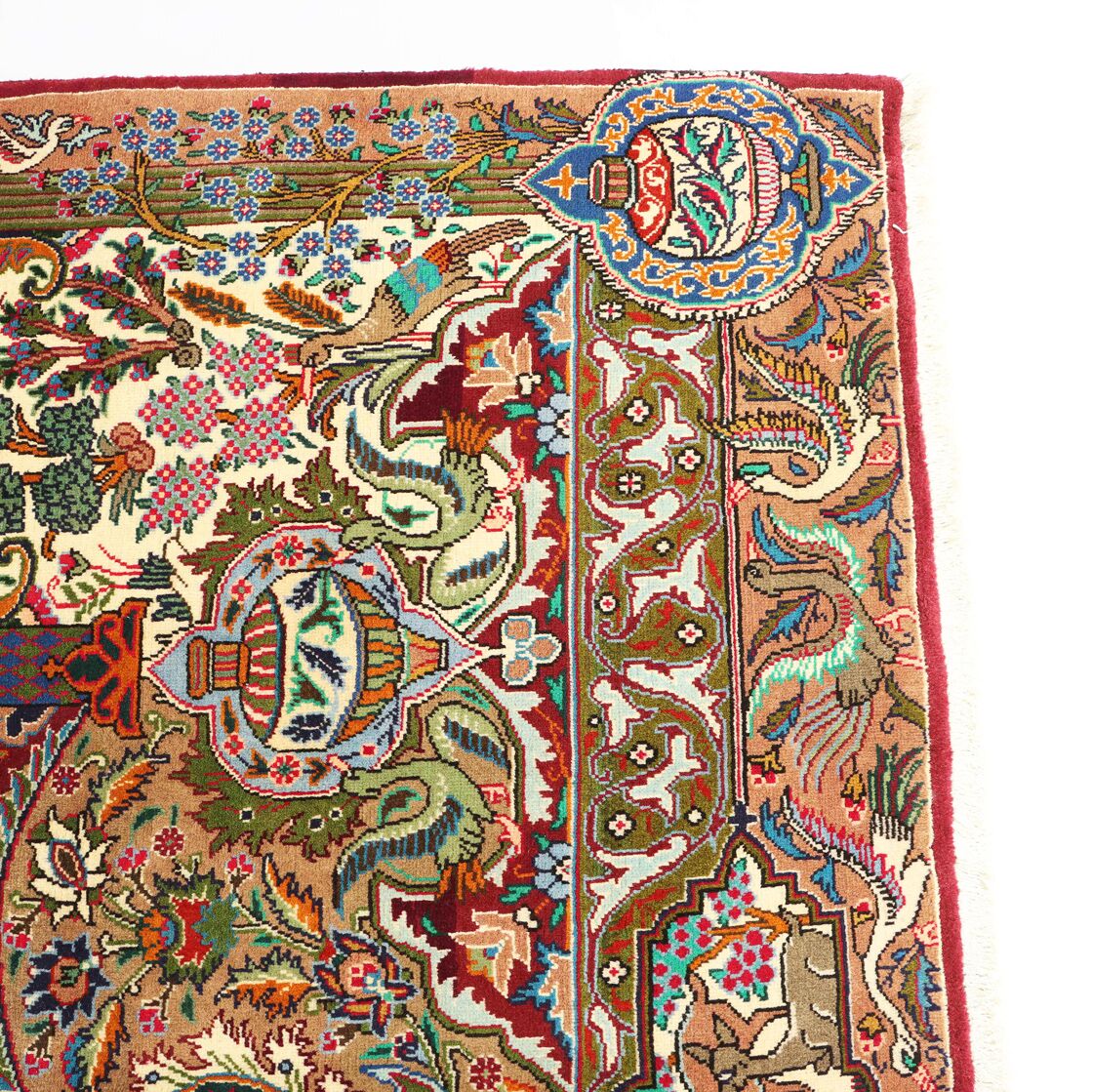 3x2M Pictorial Garden Of Eden Kashmar Rug - Image 6
