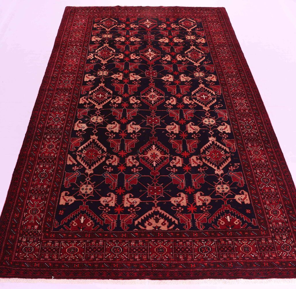 Antique 3.6x2M Balouchi Tribal Rug - Image 2