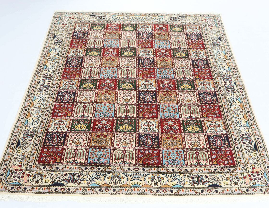 2.3x1.7M Garden Design Mood Persian Rug (Silkinlaid) - Image 7