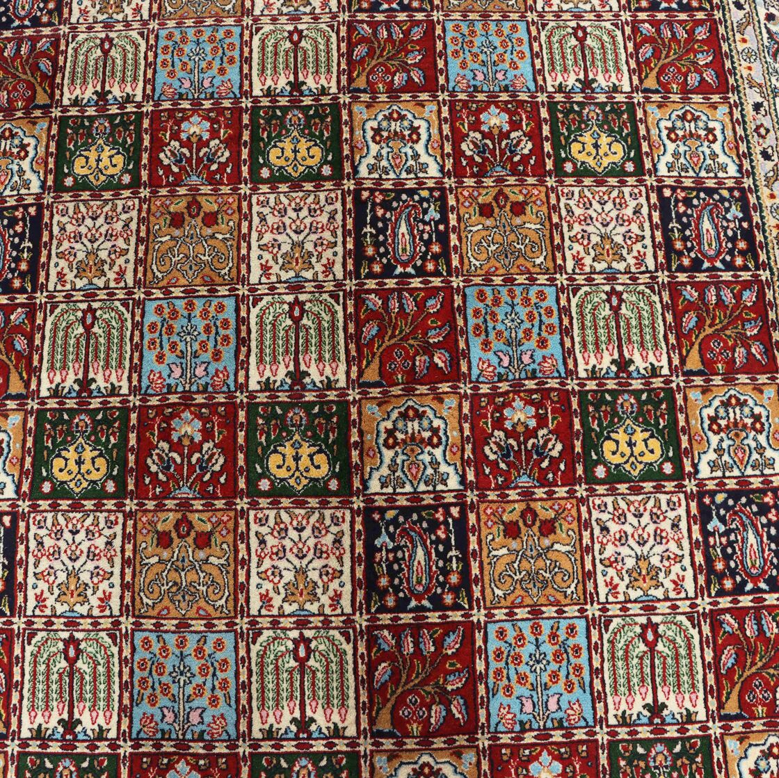 2.3x1.7M Garden Design Mood Persian Rug (Silkinlaid) - Image 4