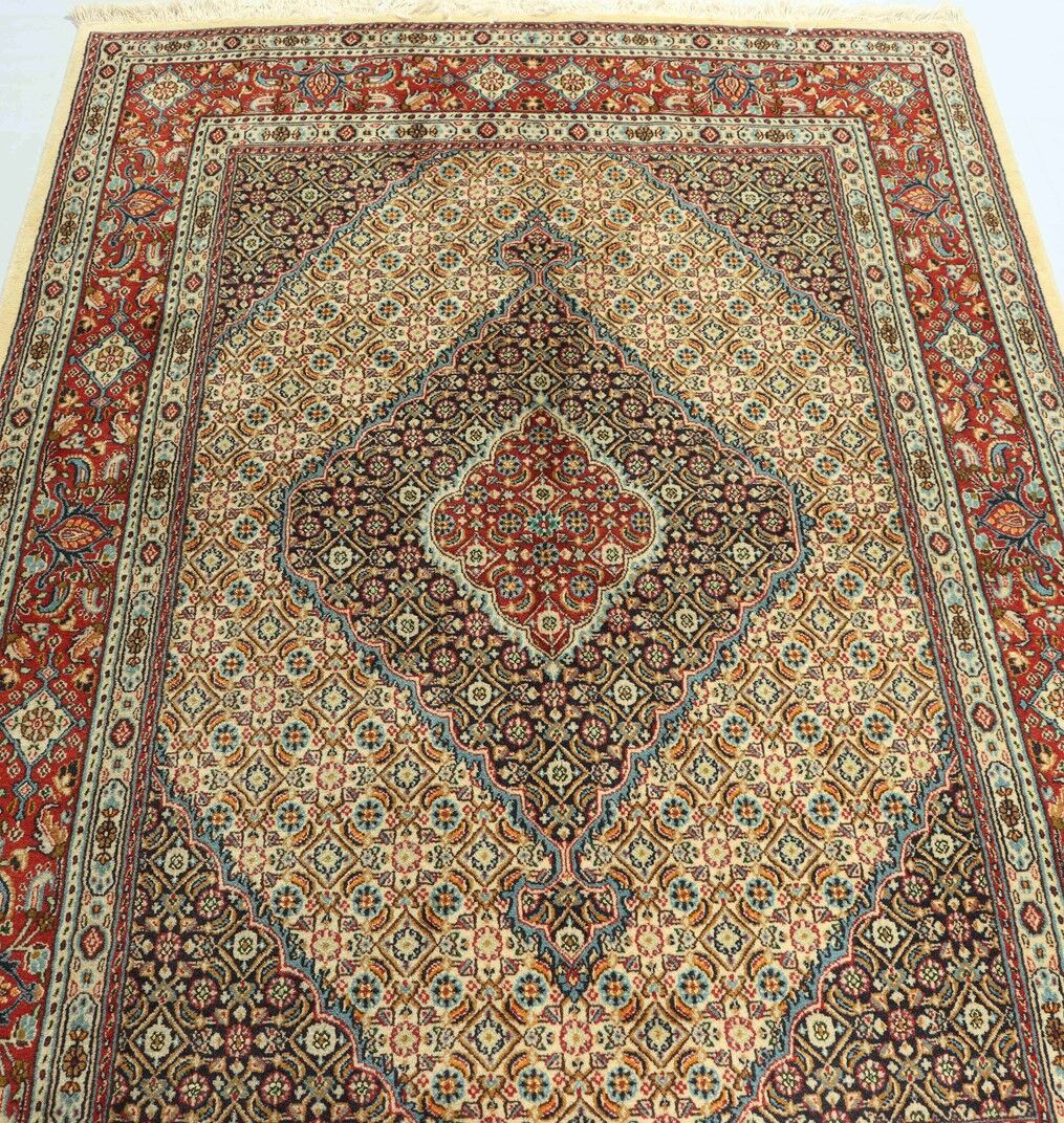 2x1M Fine Herati Birjand Persian Rug (Mahi) - Image 4