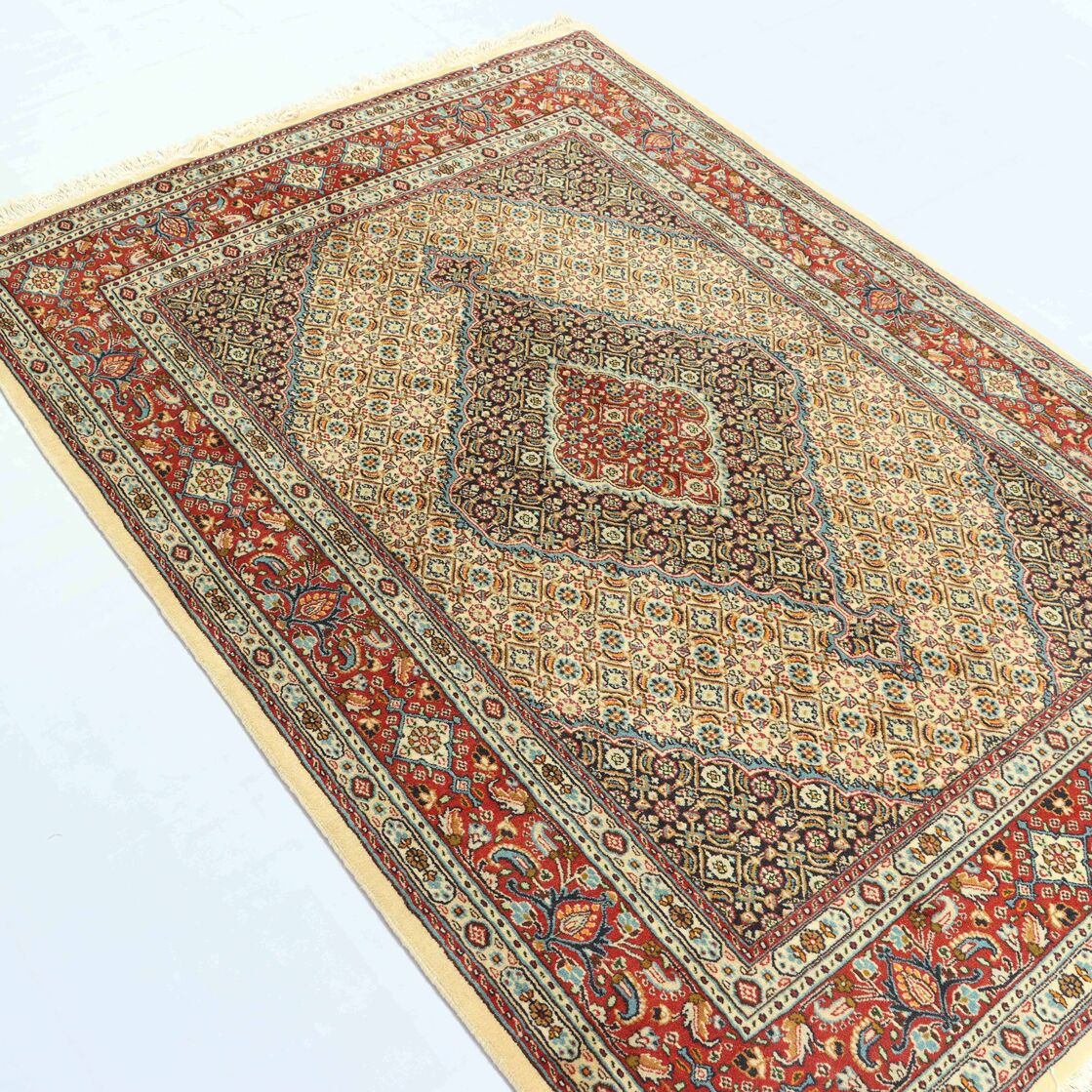 2x1M Fine Herati Birjand Persian Rug (Mahi) - Image 5