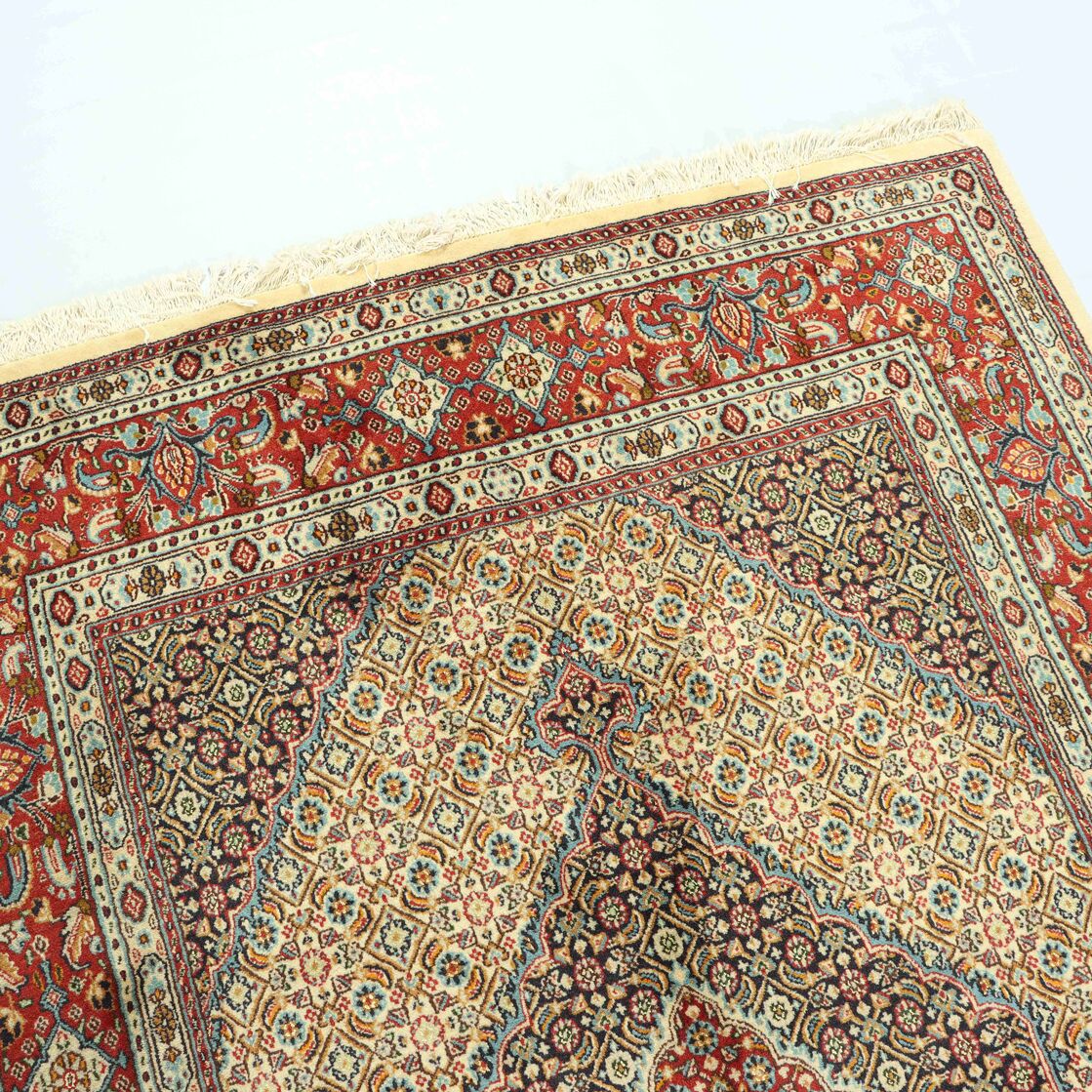 2x1M Fine Herati Birjand Persian Rug (Mahi) - Image 6