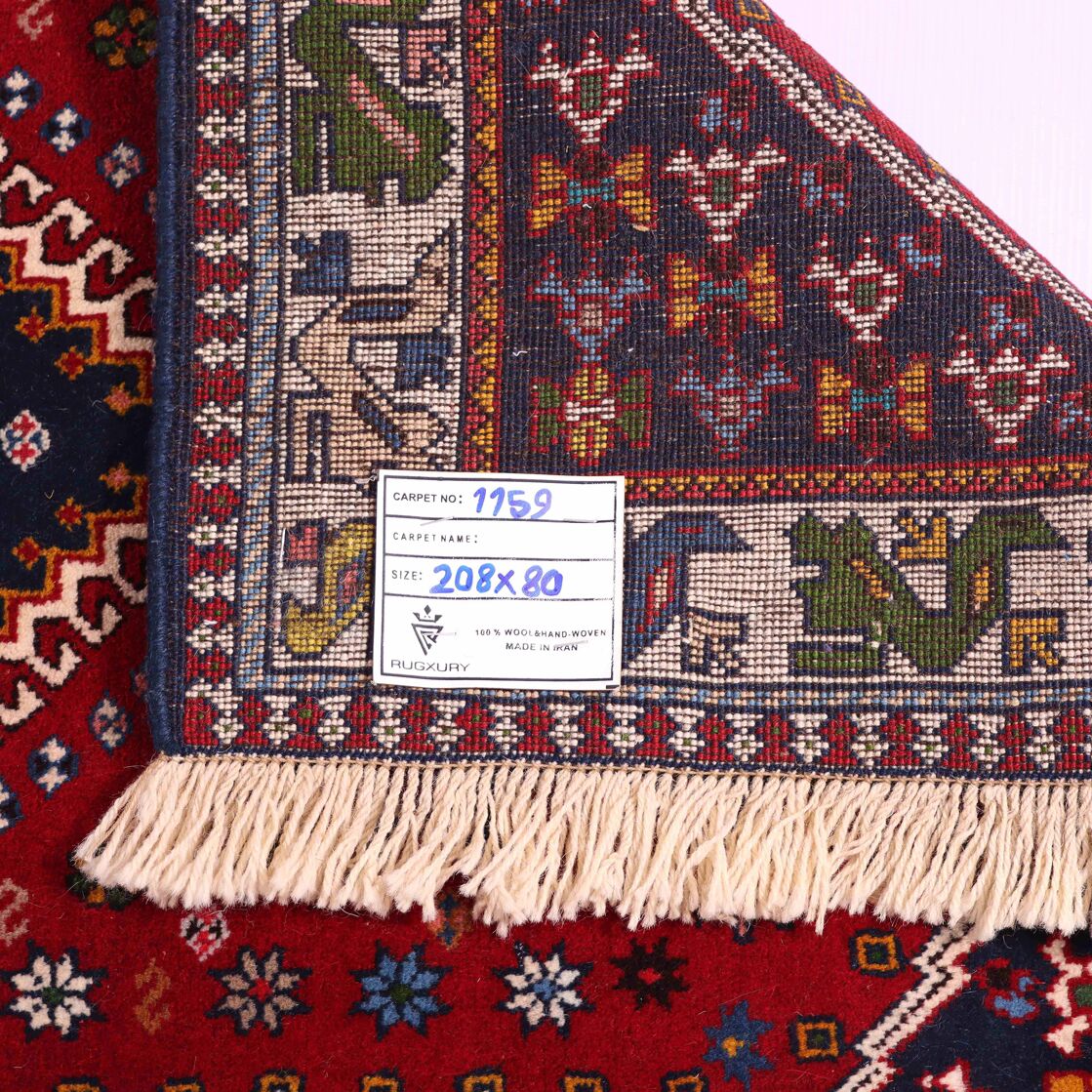 2.1x0.8M Persian Yalameh Rug - Image 8