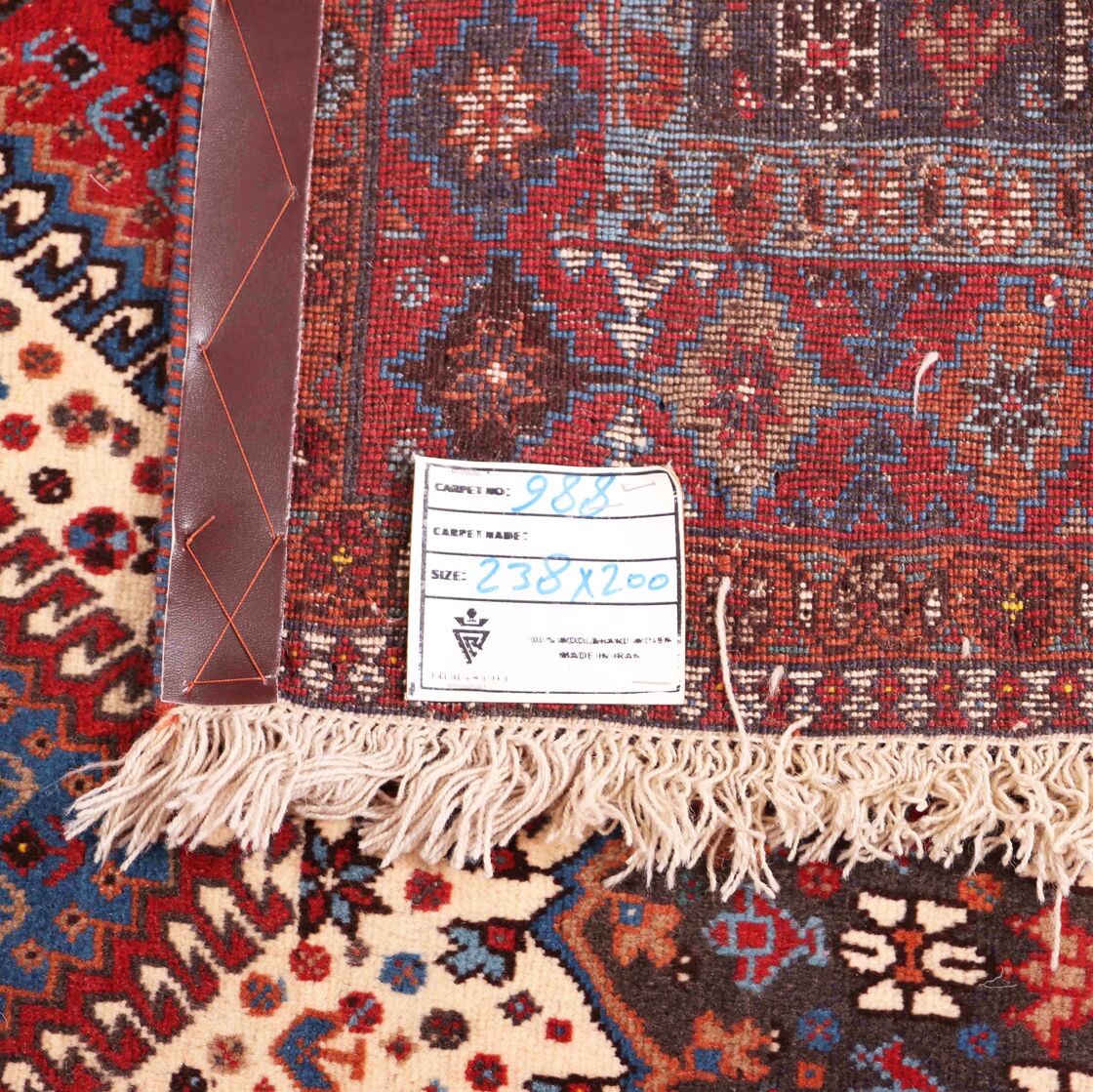 2.4x2M Stunning Persian Yalameh Rug - Image 6