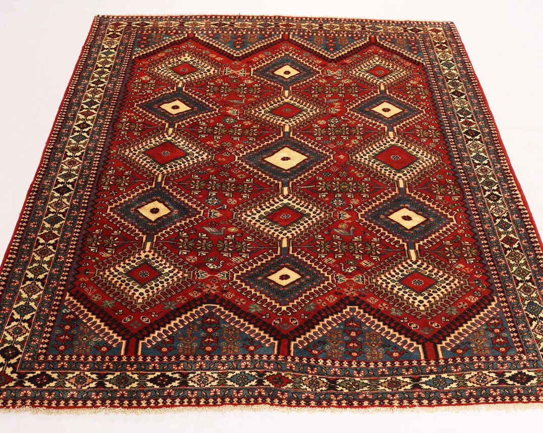 2.4x2M Stunning Persian Yalameh Rug - Image 8