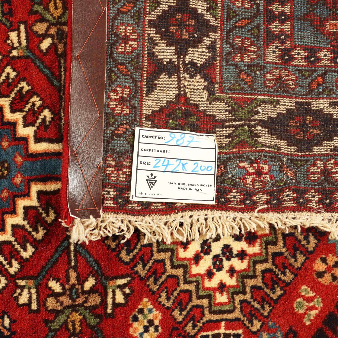 2.4x2M Stunning Persian Yalameh Rug - Image 7