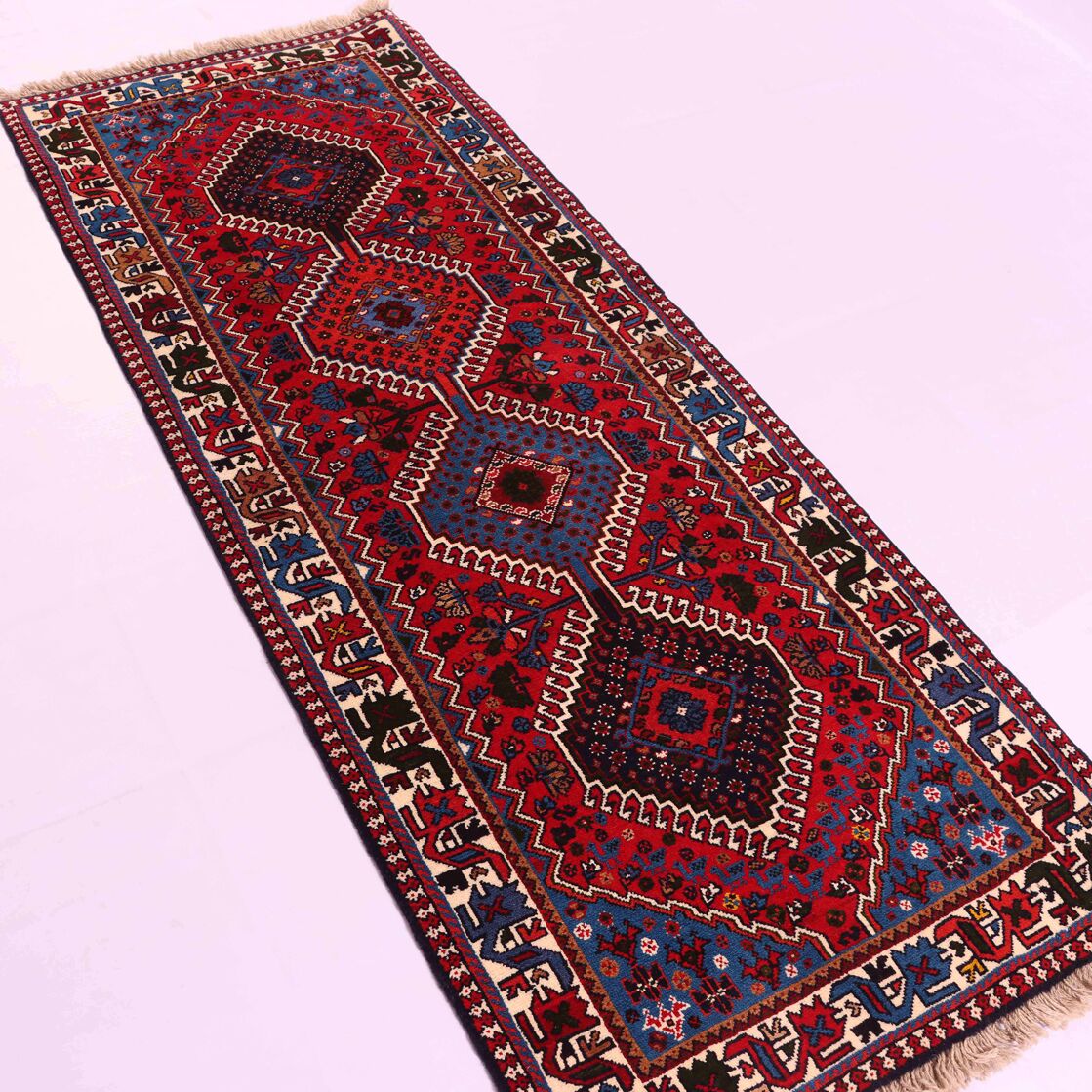 2.1x0.8M Persian Yalameh Rug - Image 4