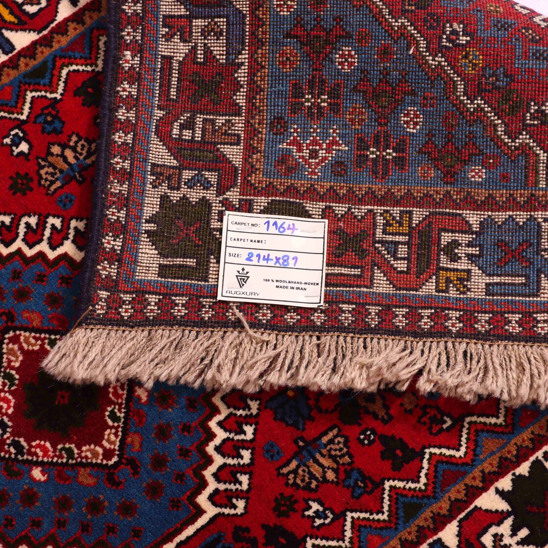 2.1x0.8M Persian Yalameh Rug - Image 8