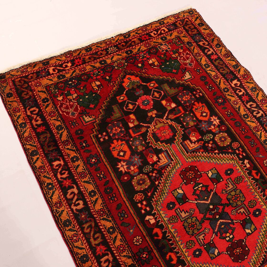 Antique 2x1.1m Zanjan Persian Rug - Image 3
