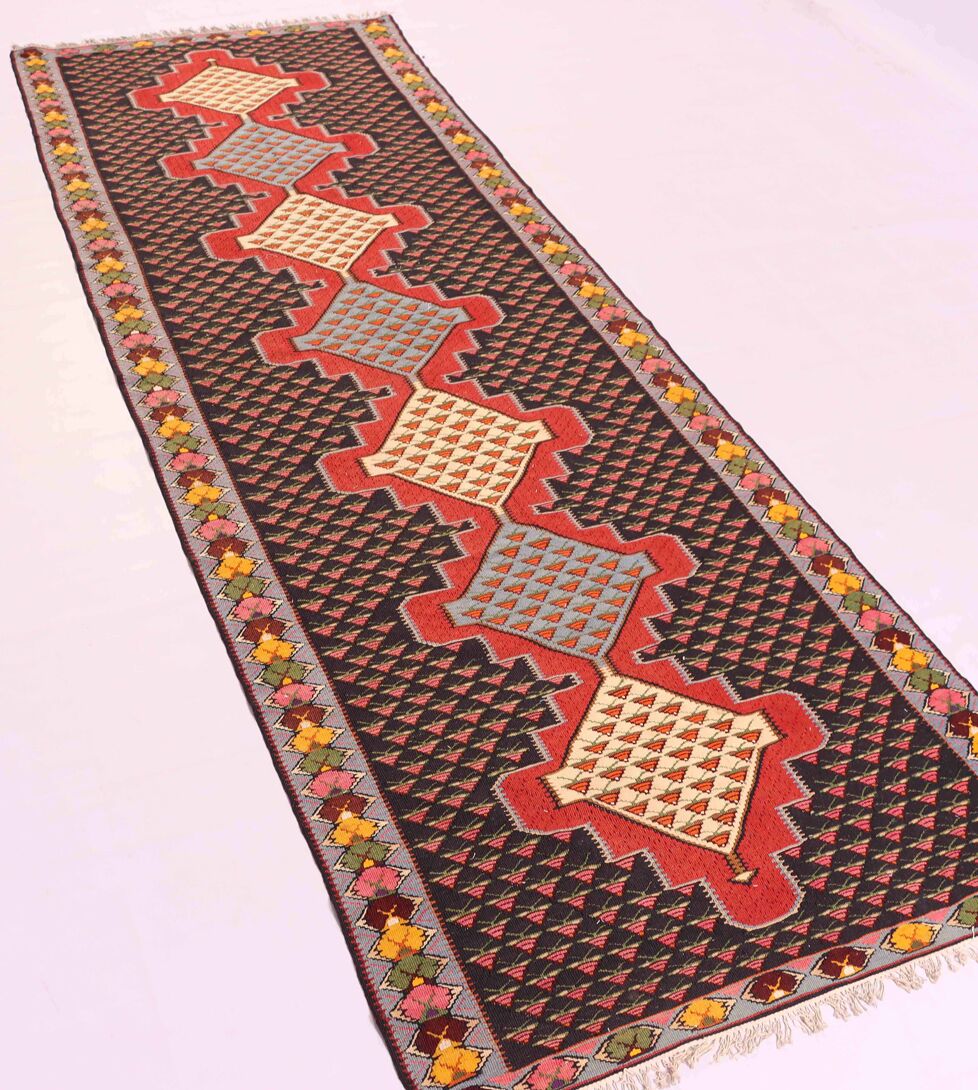 3M Sanandaj Persian Kilim Runner - Image 3