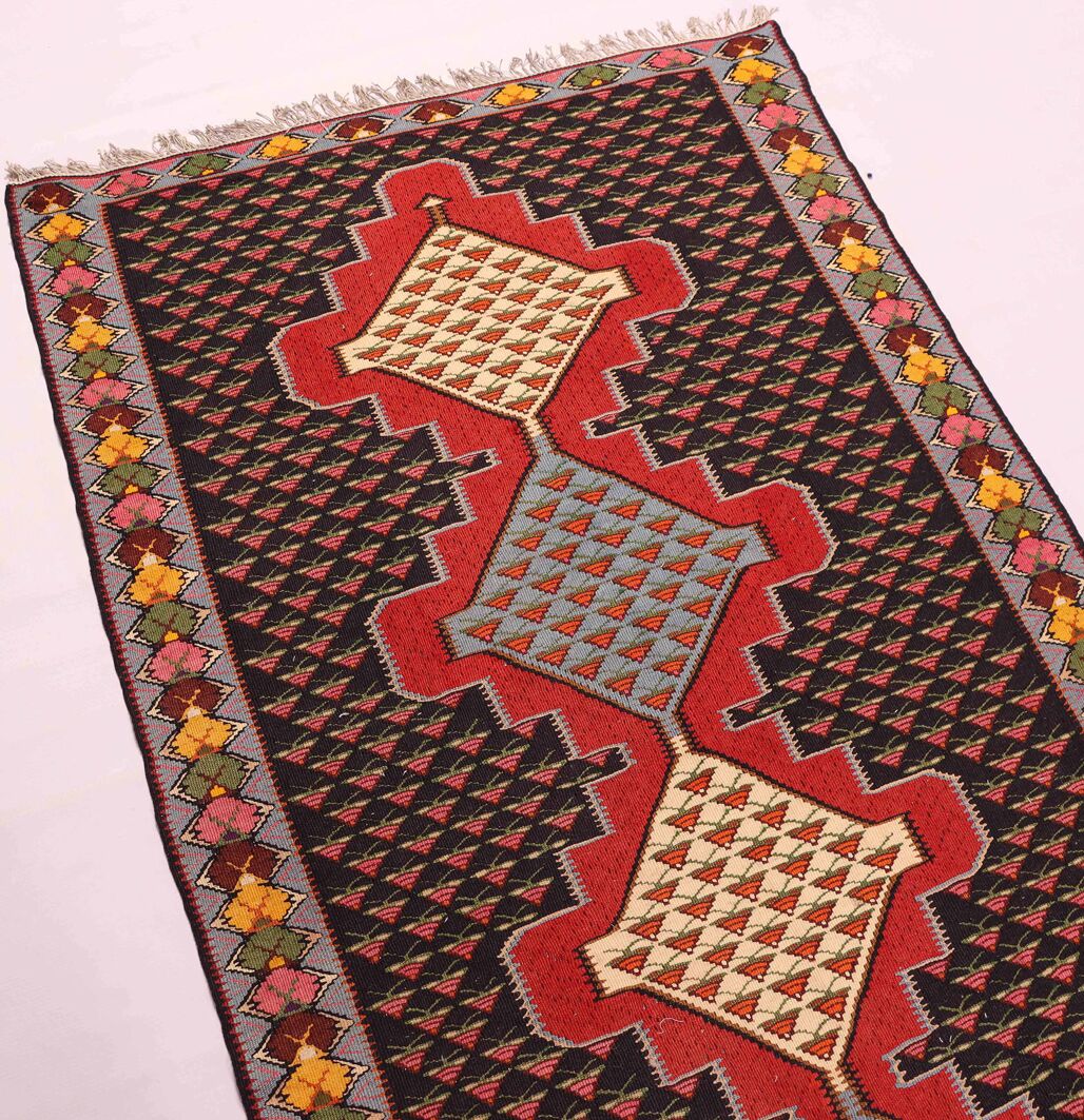3M Sanandaj Persian Kilim Runner - Image 4
