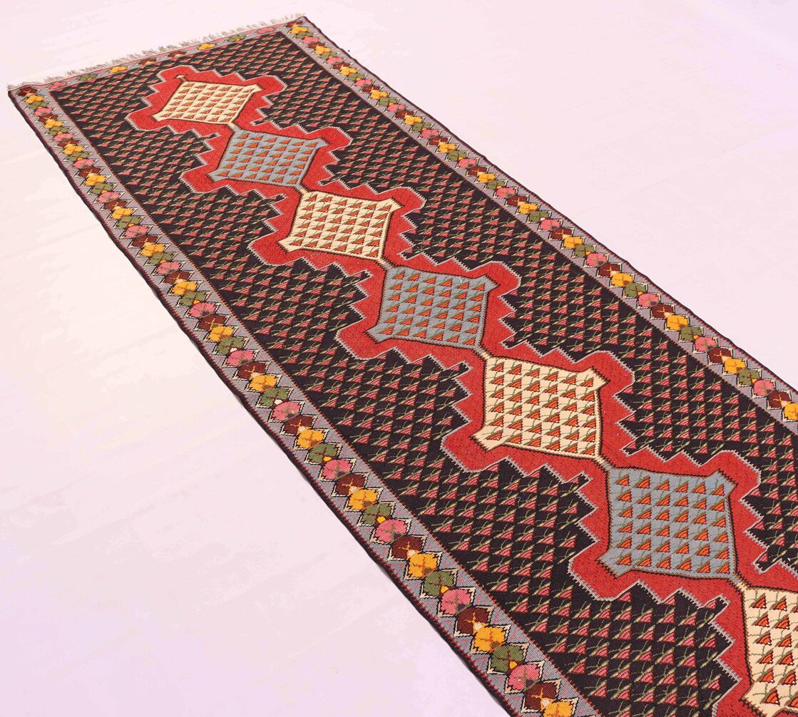 3M Sanandaj Persian Kilim Runner - Image 6