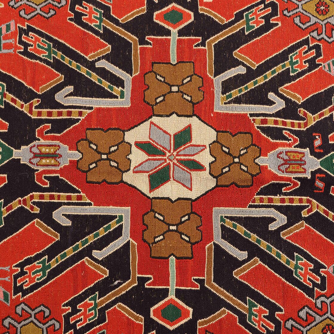 Antique 1.4x1M Persian Sumak Kilim Rug - Image 2