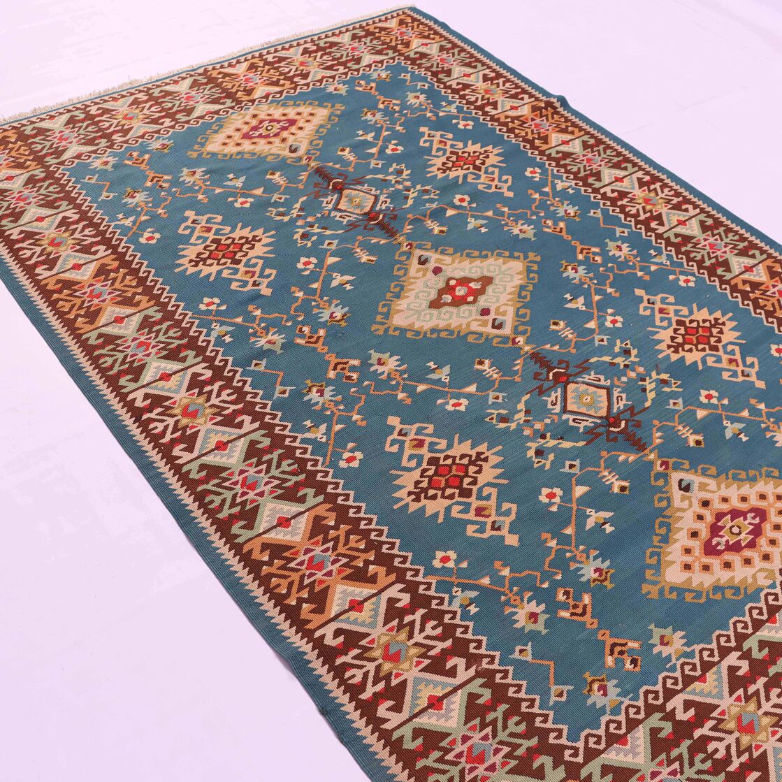 2.3x1.6M Persian Sumak Kilim Rug - Image 7