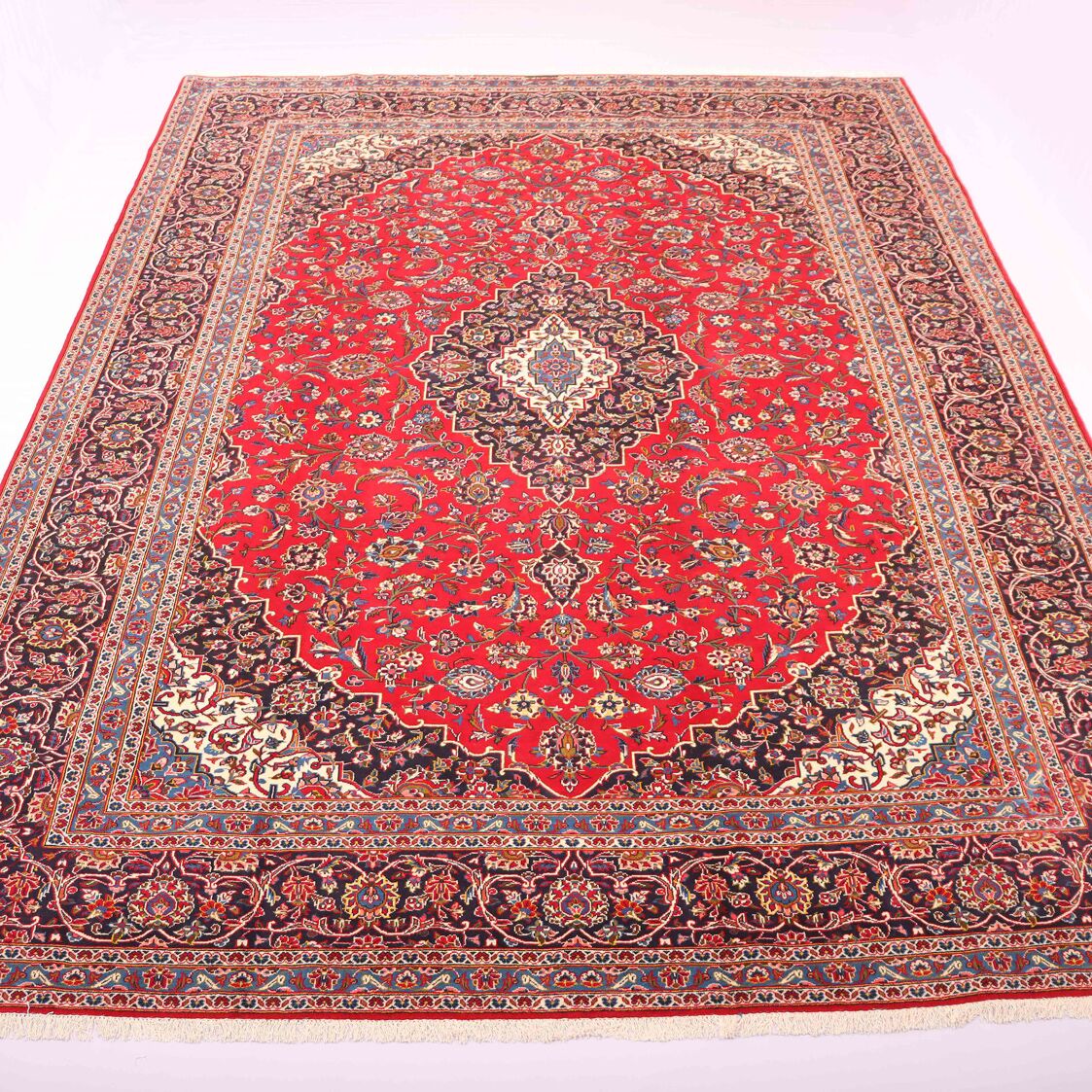 4x3M Signed Royal Traditional Persian Kashan Rug - Image 4