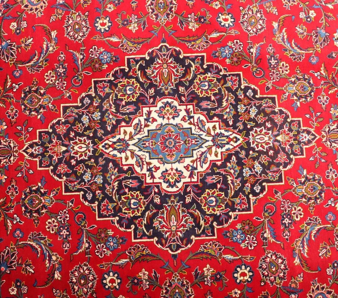 4x3M Signed Royal Traditional Persian Kashan Rug - Image 3