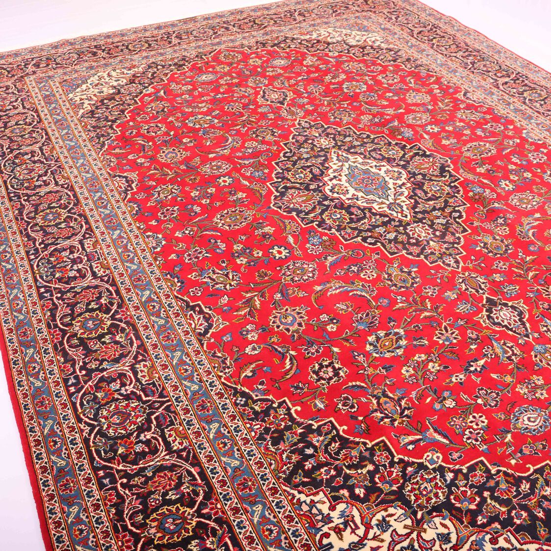 4x3M Signed Royal Traditional Persian Kashan Rug - Image 2