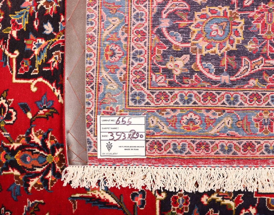 4x3M Signed Royal Traditional Persian Kashan Rug - Image 7