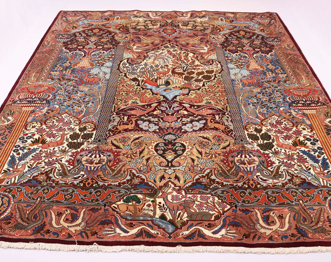 4x3M Pictorial Garden Of Eden Kashmar Rug - Image 2