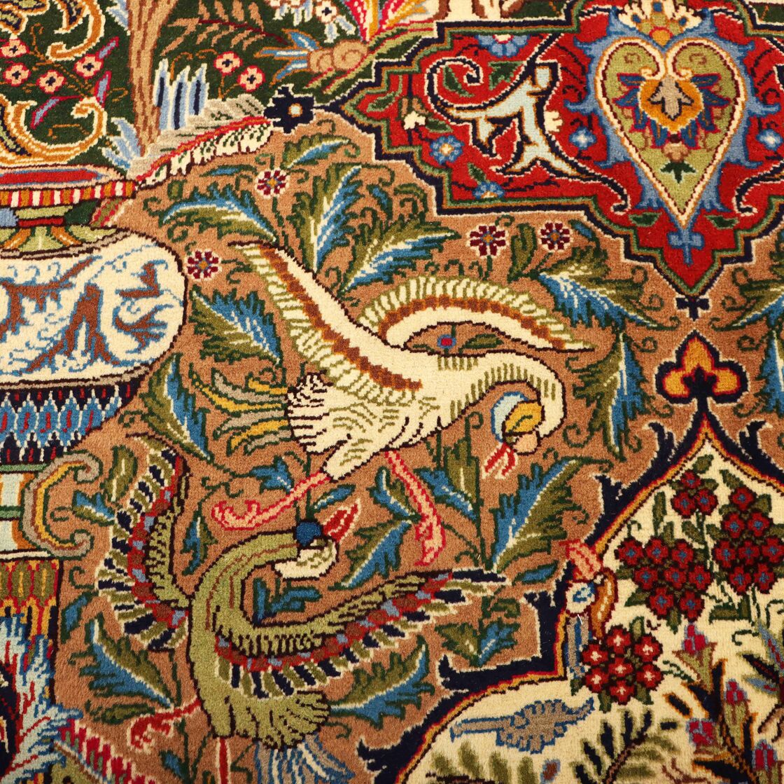 4x3M Pictorial Garden Of Eden Kashmar Rug - Image 9