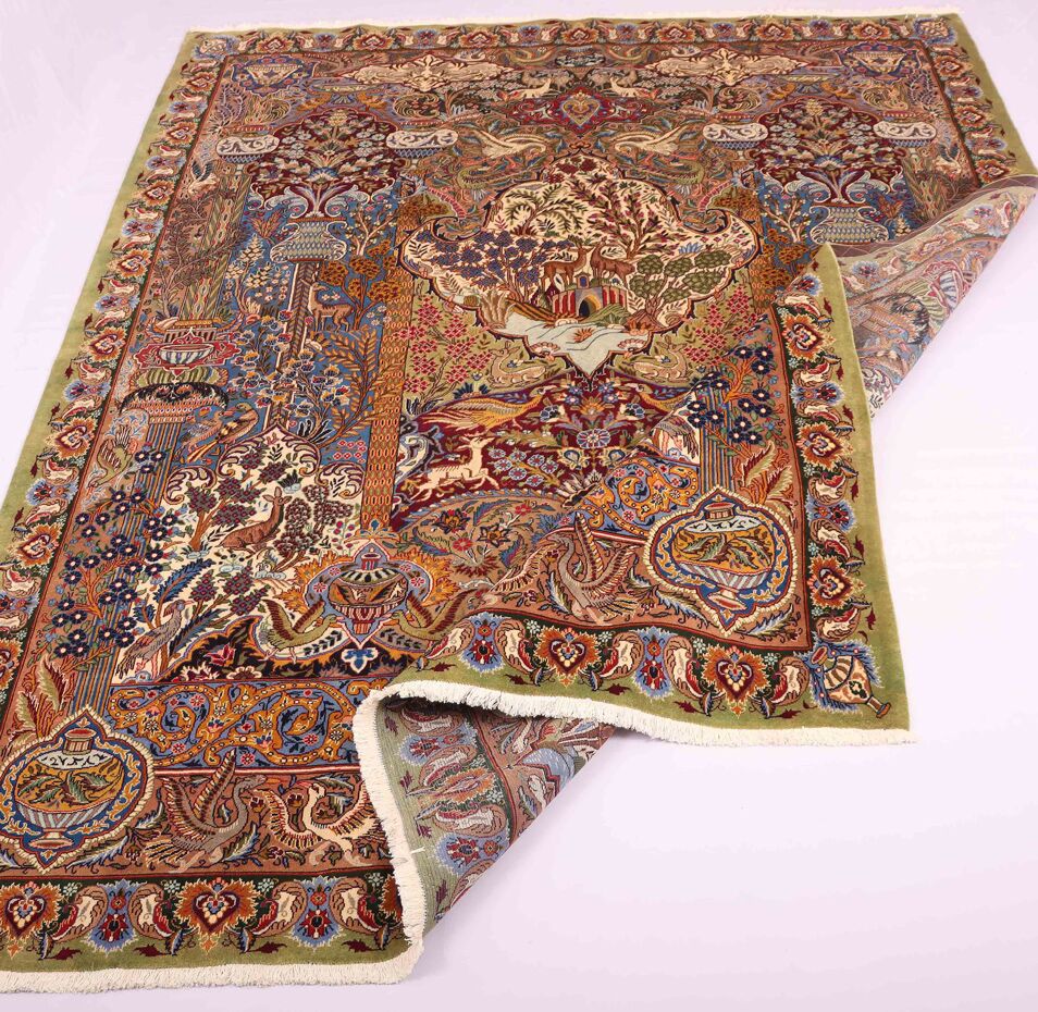 4x3M Pictorial Garden Of Eden Kashmar Rug - Image 4