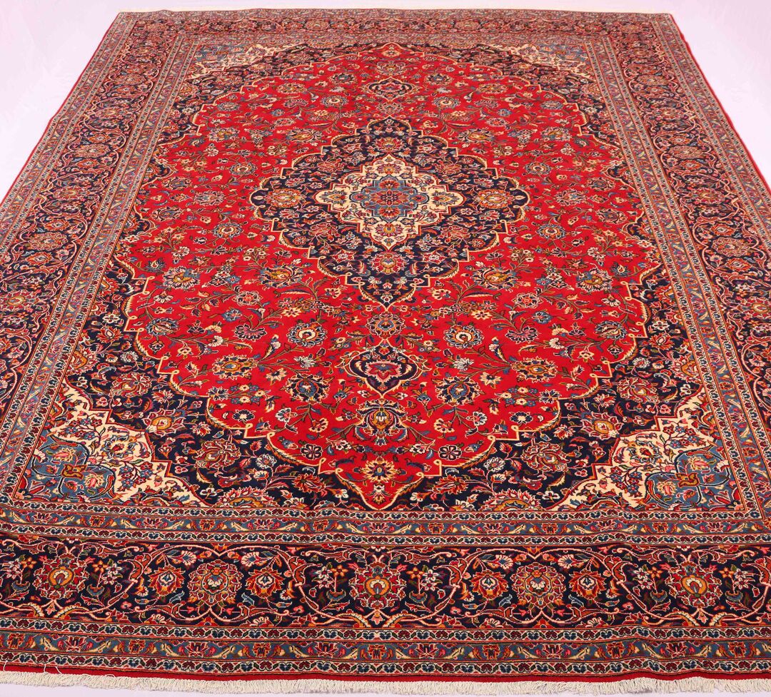 4.2x3.1M Royal Traditional Persian Kashan Rug - Image 3