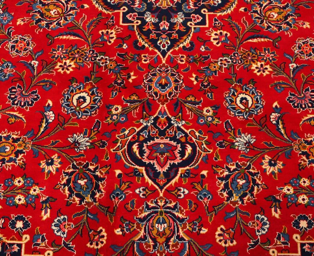 4.2x3.1M Royal Traditional Persian Kashan Rug - Image 4