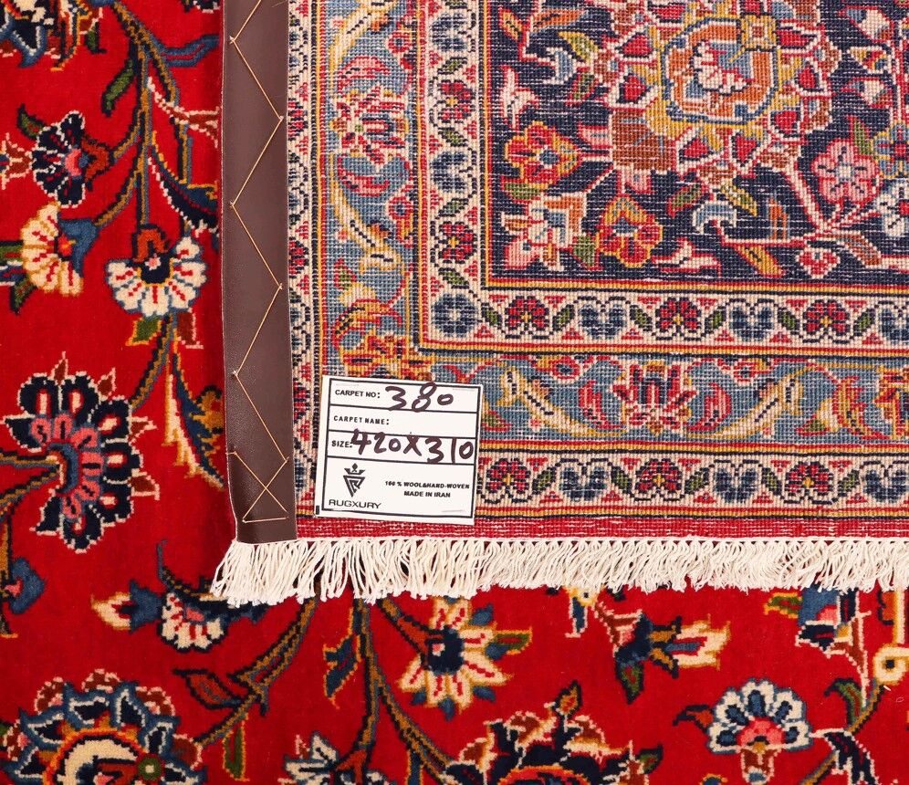 4.2x3.1M Royal Traditional Persian Kashan Rug - Image 7