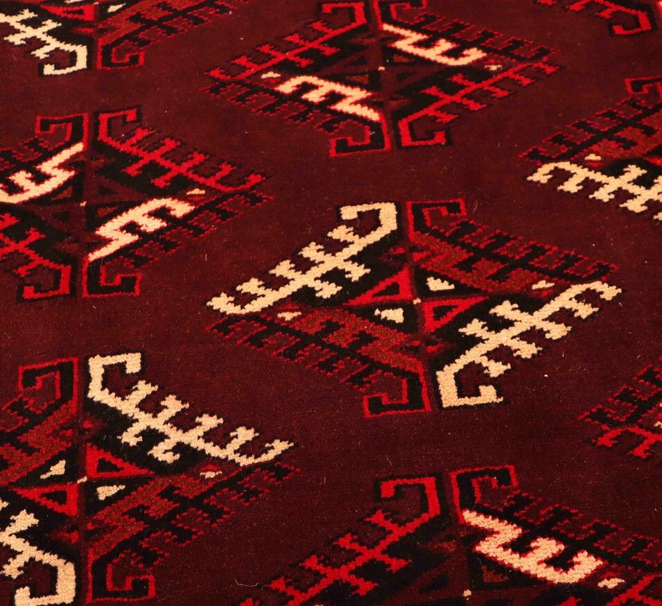 3.3x2.3M Chocolate Tone Turkoman Bokhara Rug - Image 5