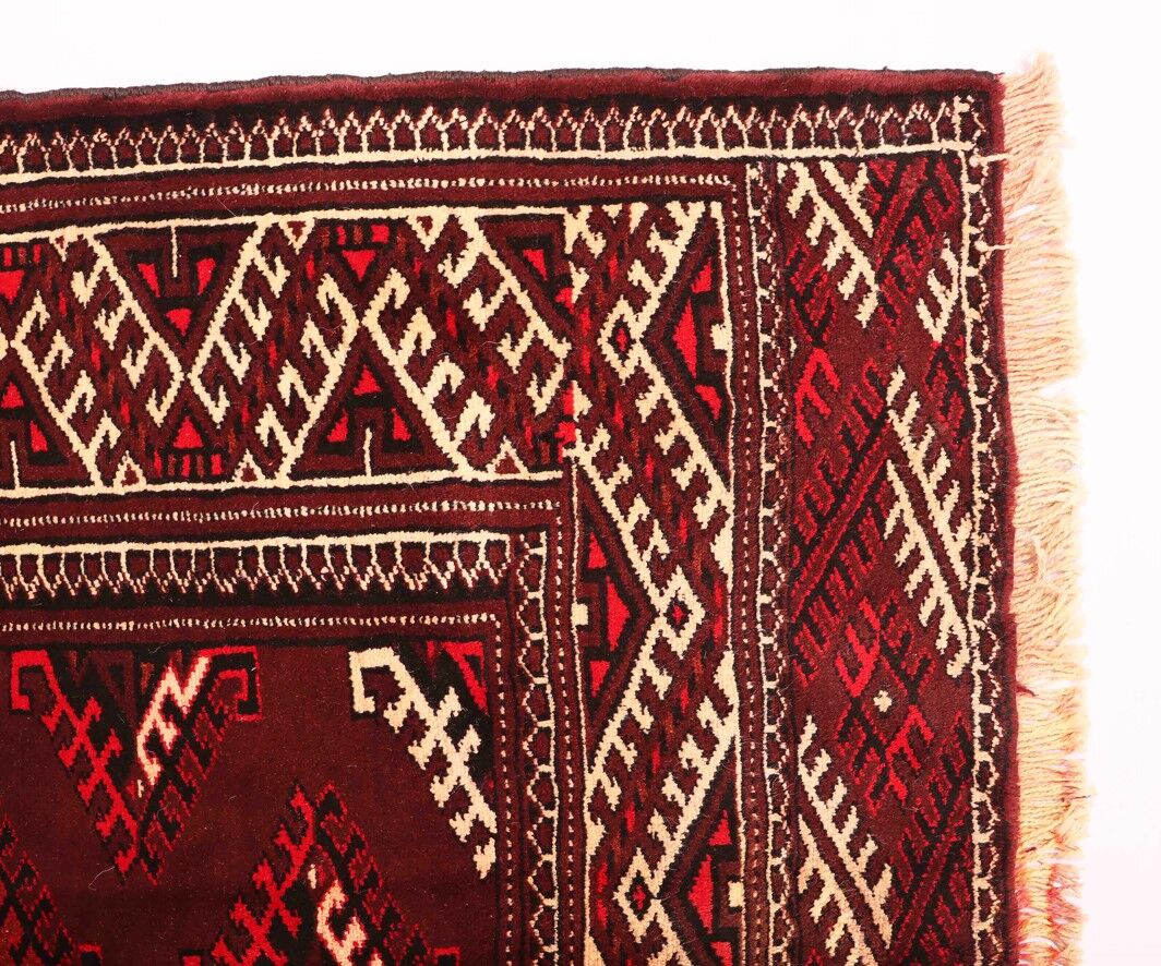 3.3x2.3M Chocolate Tone Turkoman Bokhara Rug - Image 7