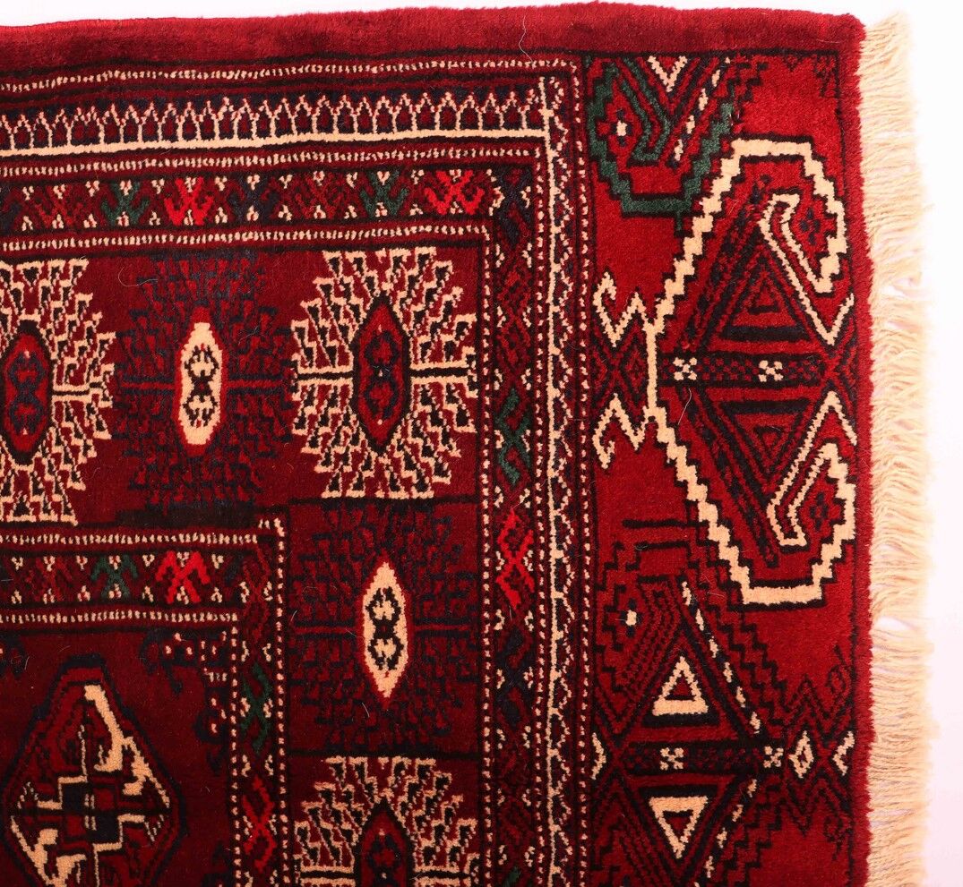 3x2M Fine Turkoman Bokhara Rug - Image 4