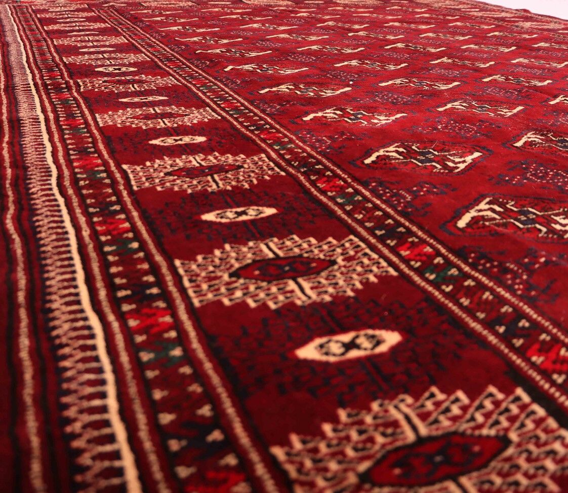 3x2M Fine Turkoman Bokhara Rug - Image 7