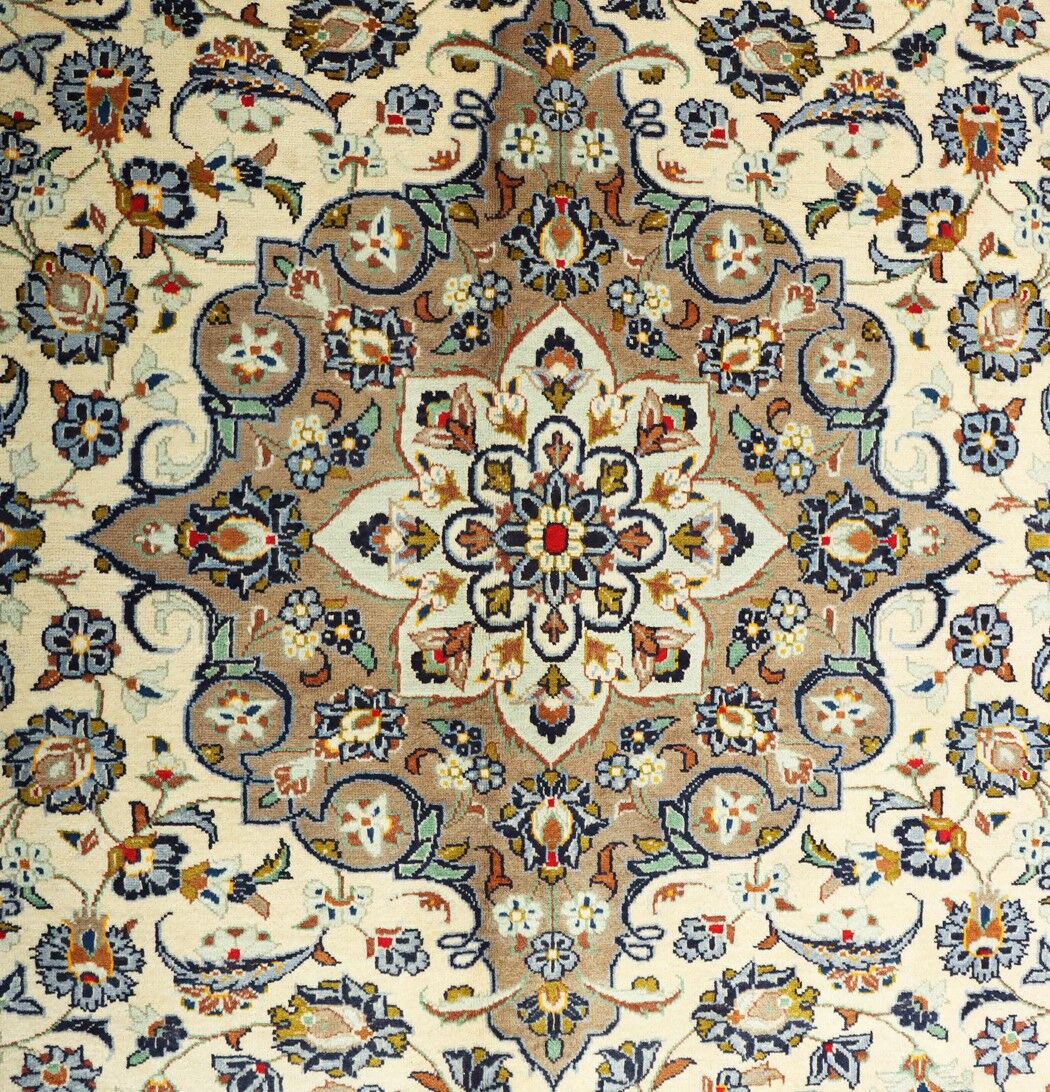 3.4x2.5M Pistachio Persian Kashan Rug - Image 2