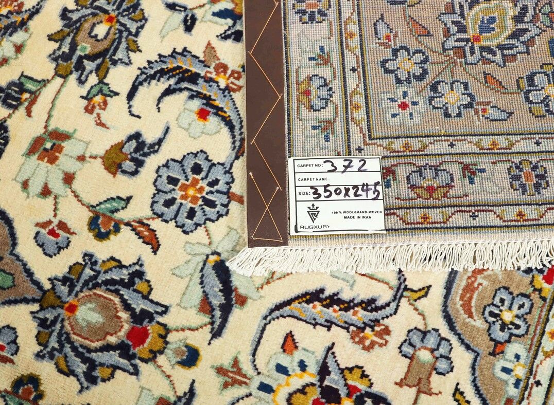 3.4x2.5M Pistachio Persian Kashan Rug - Image 5