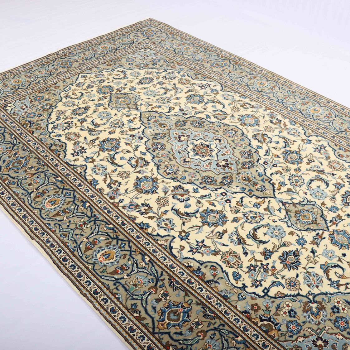 3x2M Beige Persian Kashan - Image 3