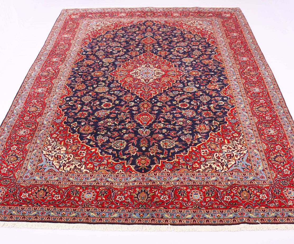 3.7x2.5M Royal Traditional Persian Kashan Rug - Image 3