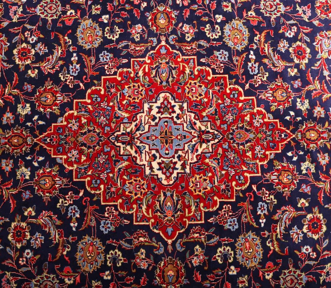 3.7x2.5M Royal Traditional Persian Kashan Rug - Image 4