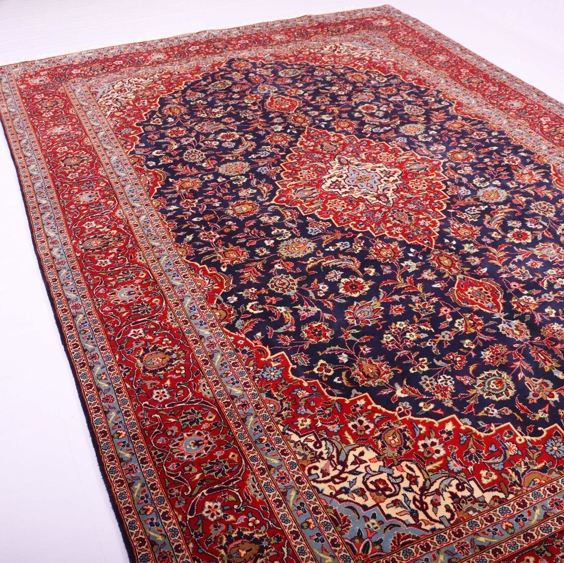 3.7x2.5M Royal Traditional Persian Kashan Rug - Image 2