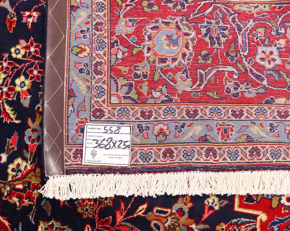 3.7x2.5M Royal Traditional Persian Kashan Rug - Image 6