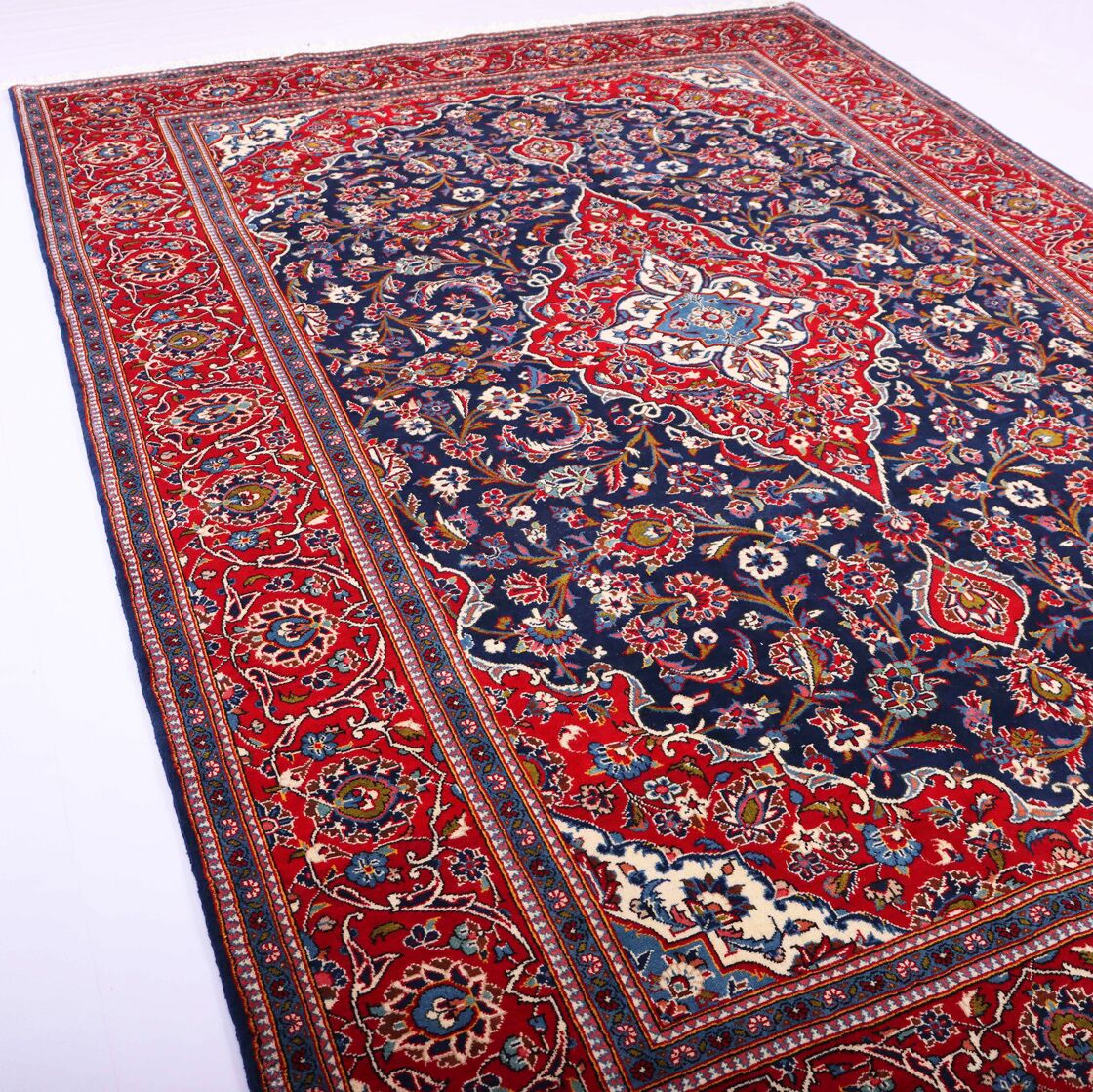 Vintage 3.5x2.5M Royal Traditional Persian Kashan - Image 4