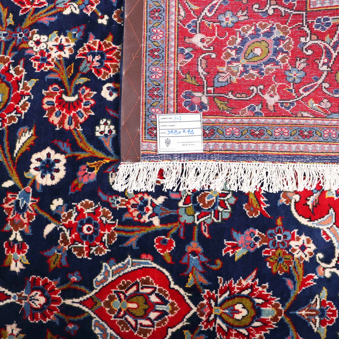 Vintage 3.5x2.5M Royal Traditional Persian Kashan - Image 6