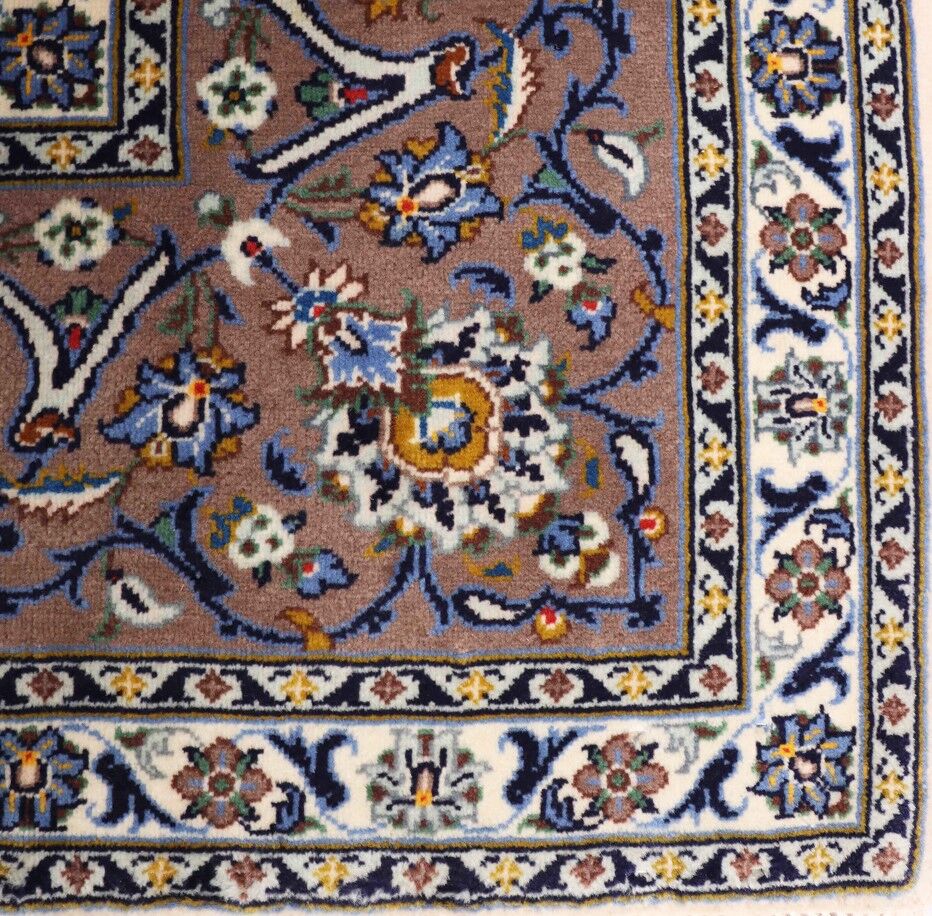 3.3x2.5M Pistachio Tone Persian Kashan Rug - Image 5