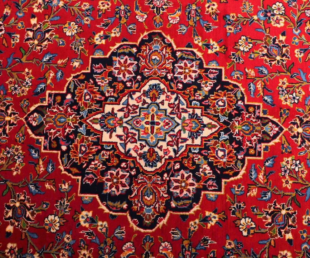 3.1x2.2M Signed Royal Persian Kashan Rug
