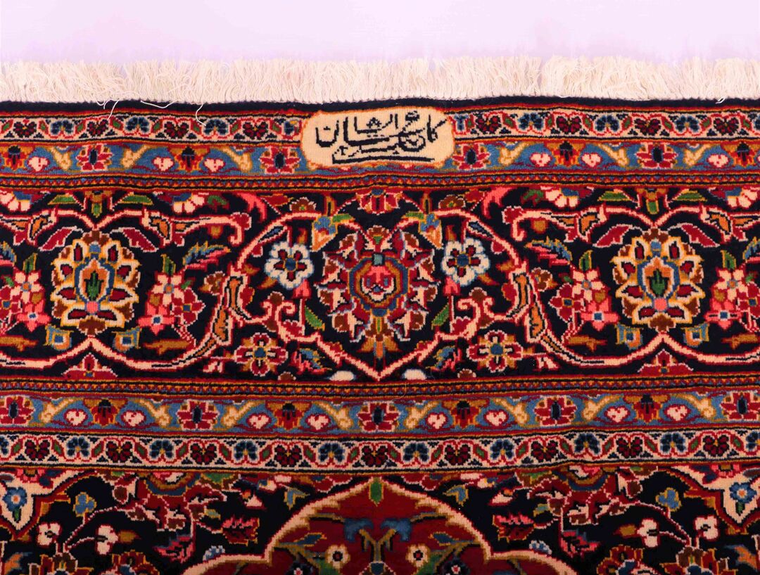 3.1x2.2M Signed Royal Persian Kashan Rug - Image 4