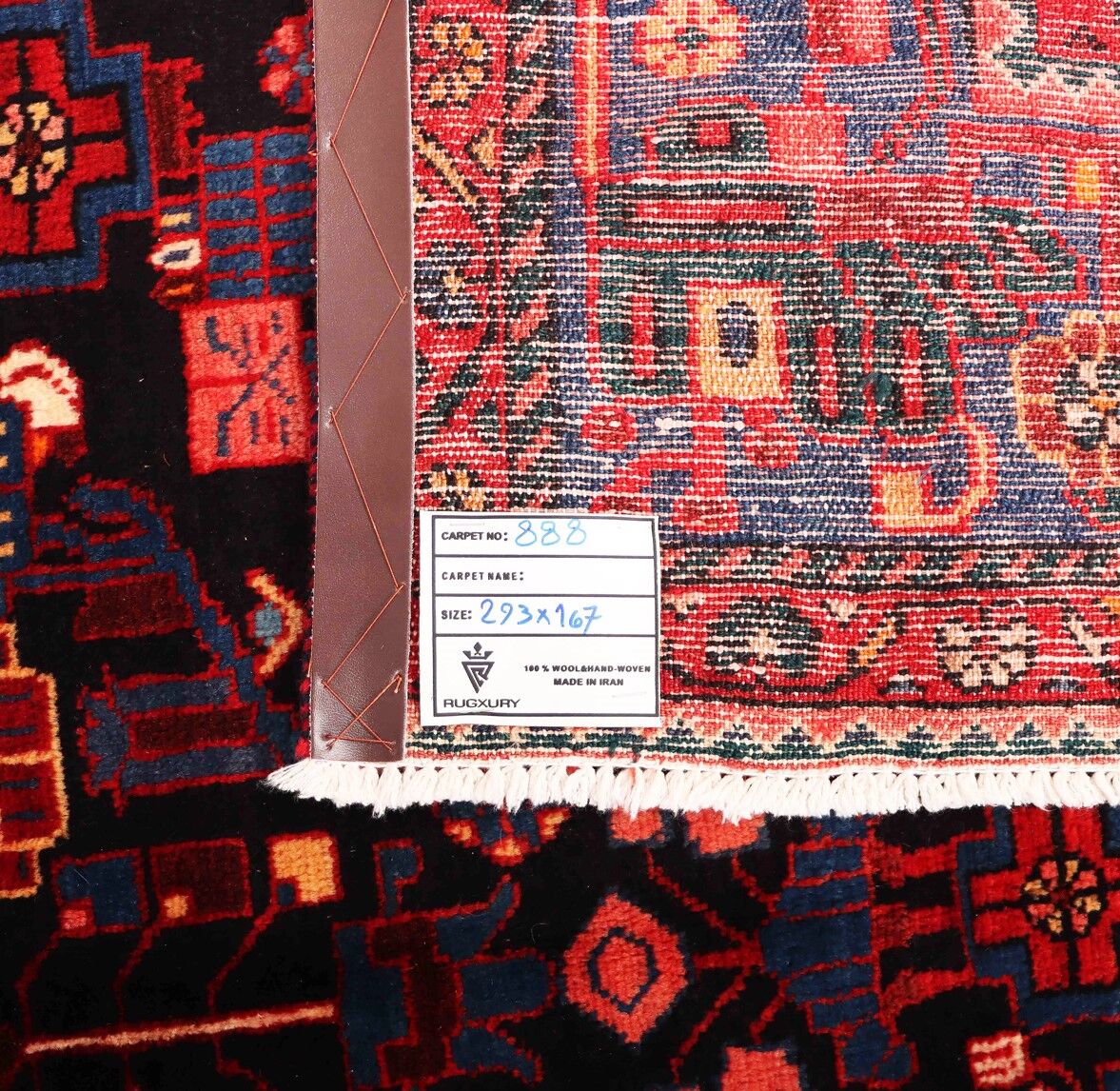 3x1.6M Tribal Nahavand Rug - Image 9