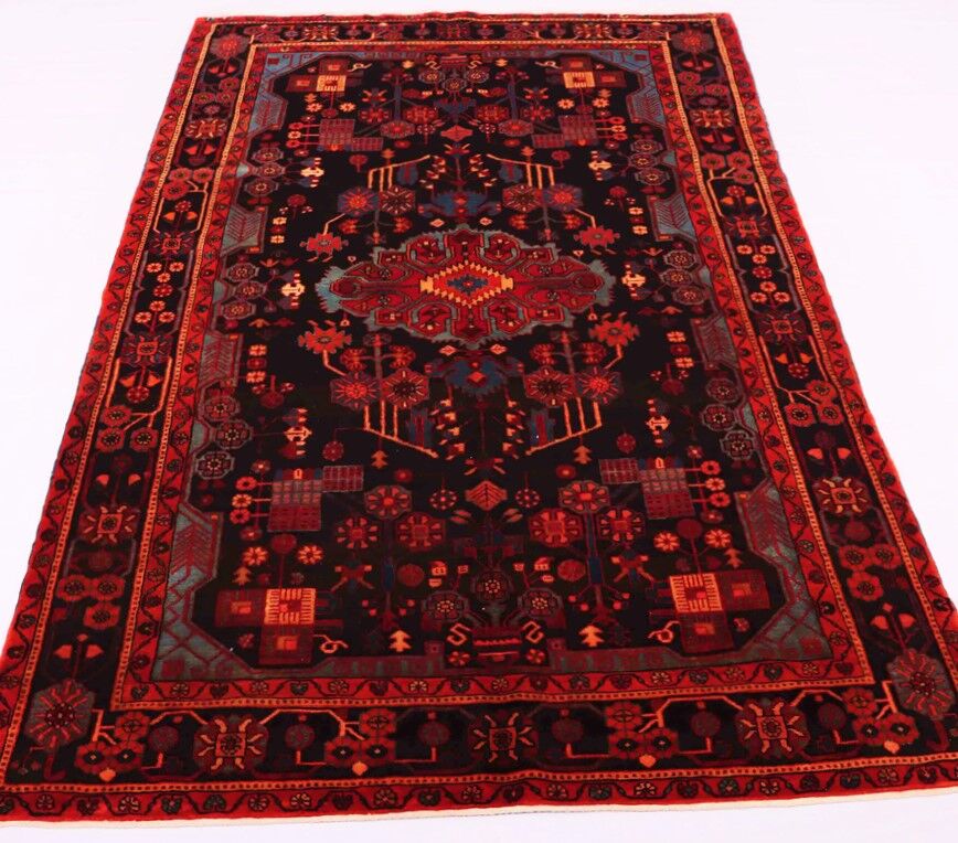2.9x1.7M Vintage Tribal Nahavand Rug (Old Rug) - Image 2