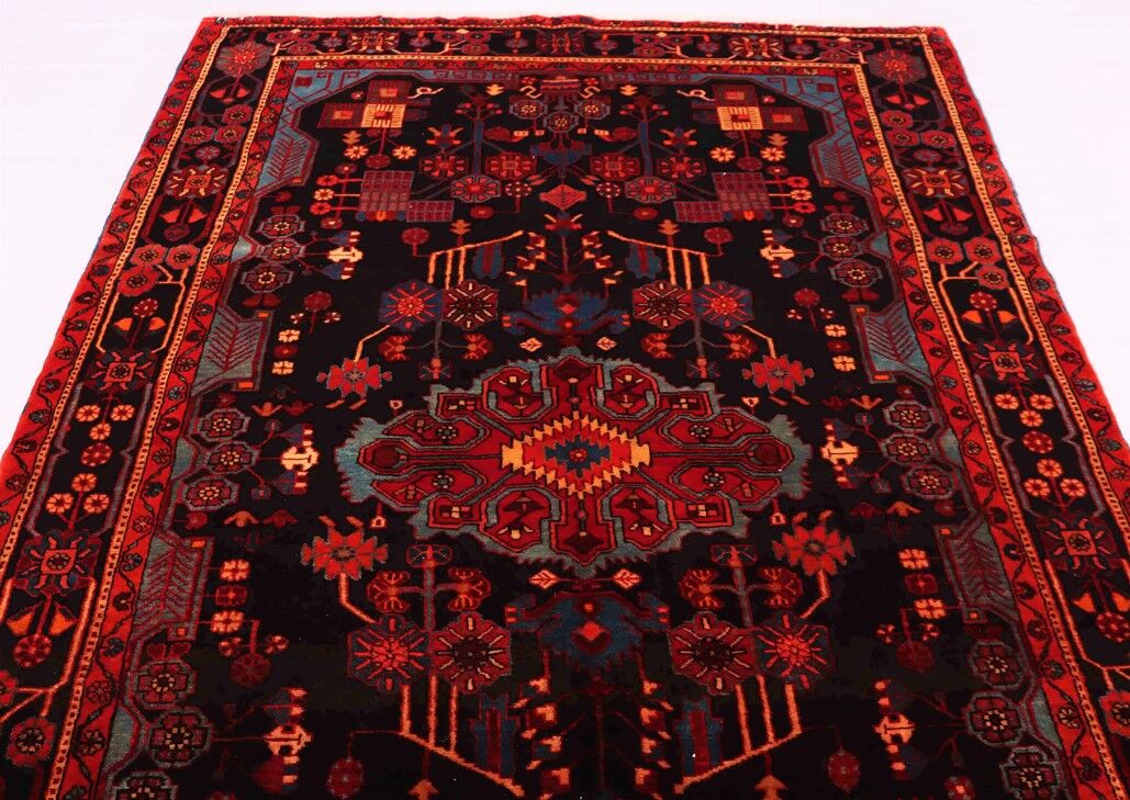 2.9x1.7M Vintage Tribal Nahavand Rug (Old Rug) - Image 4