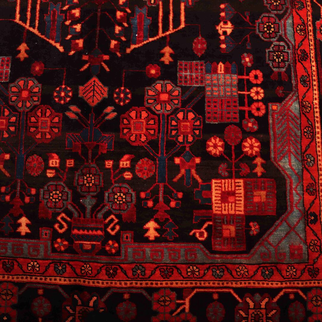 2.9x1.7M Vintage Tribal Nahavand Rug (Old Rug) - Image 7